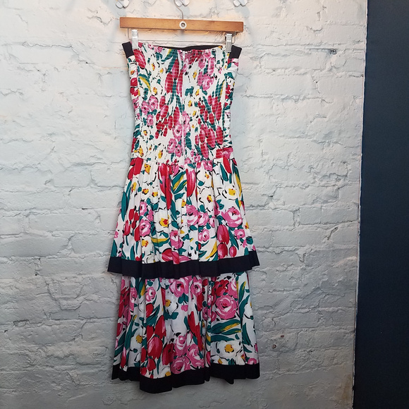 Fun 80s Semi-Formal Floral Dress - Picture 7 of 8